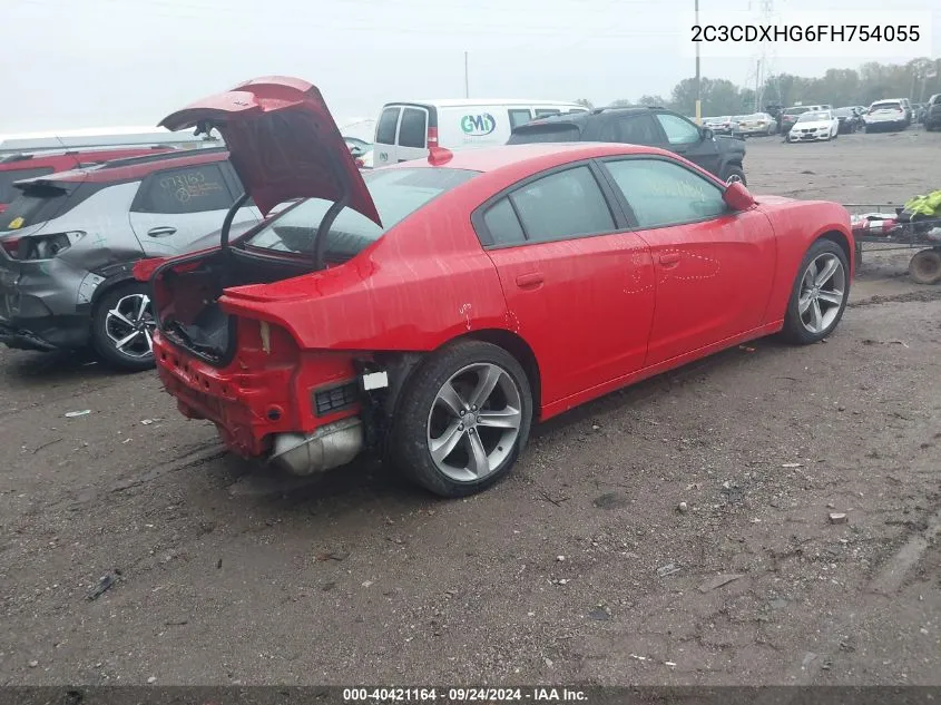 2015 Dodge Charger Sxt VIN: 2C3CDXHG6FH754055 Lot: 40421164