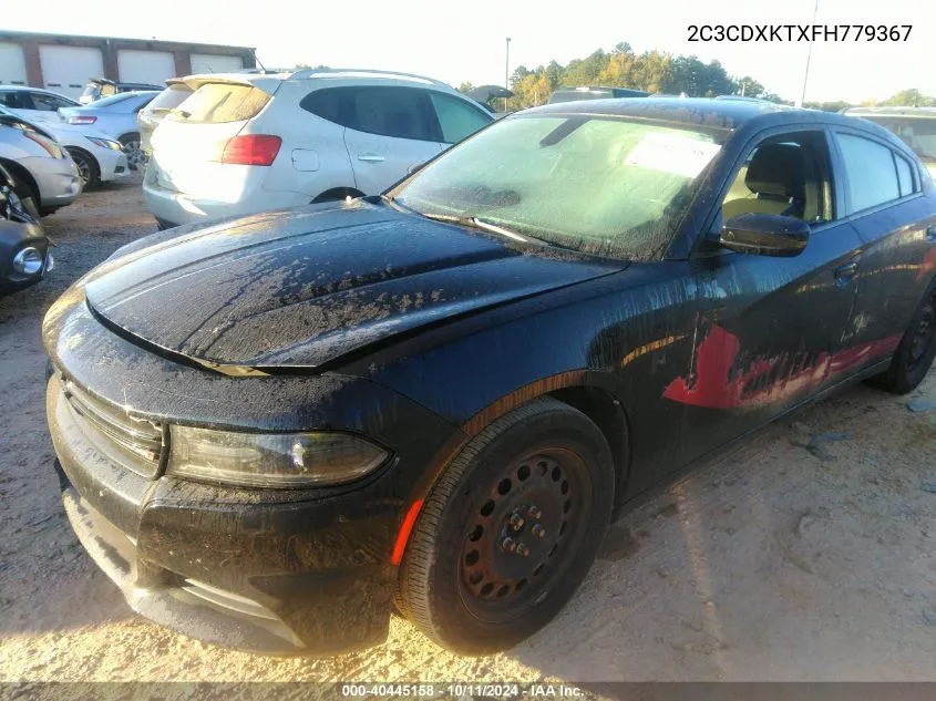 2015 Dodge Charger Police VIN: 2C3CDXKTXFH779367 Lot: 40445158