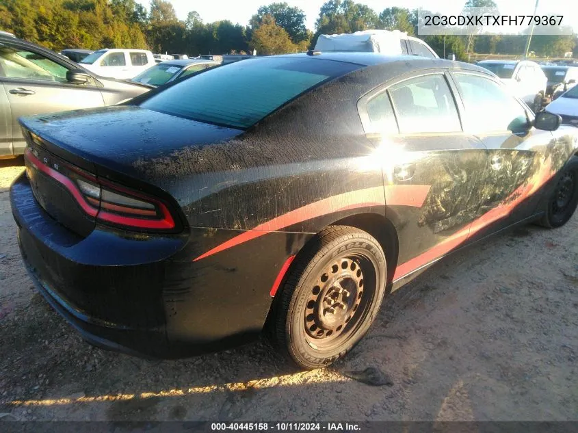 2015 Dodge Charger Police VIN: 2C3CDXKTXFH779367 Lot: 40445158