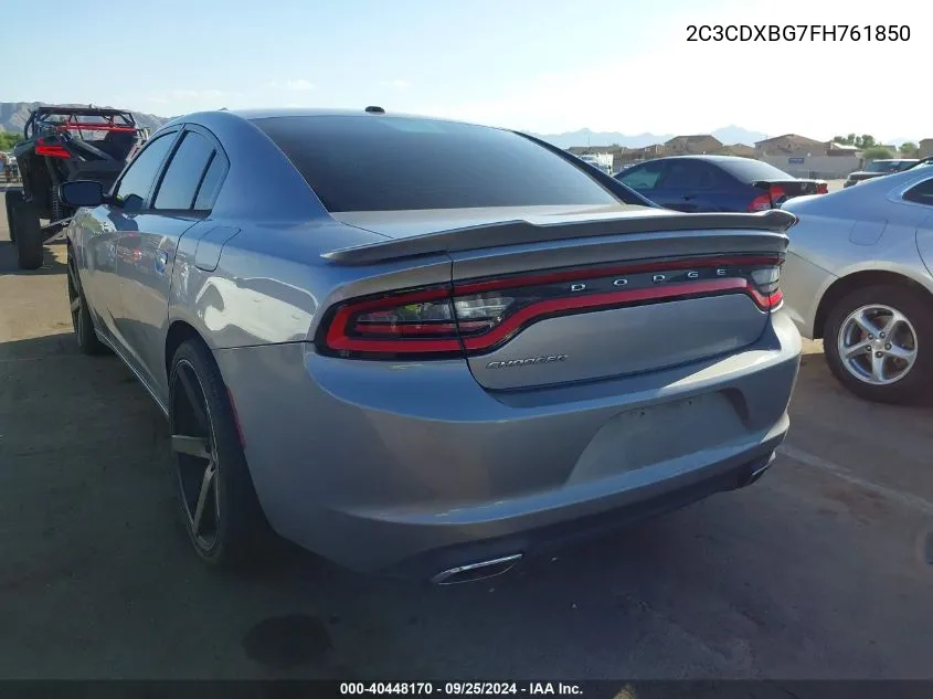 2C3CDXBG7FH761850 2015 Dodge Charger Se