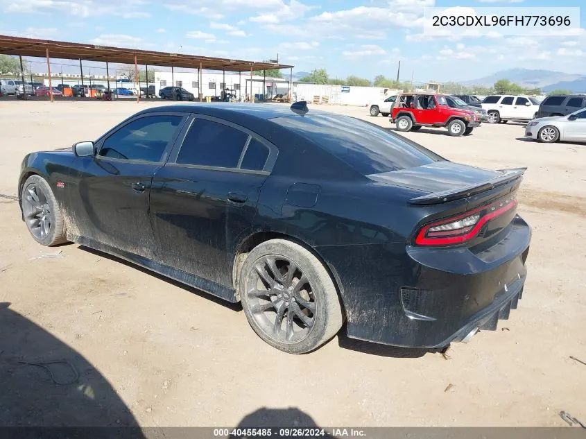 2C3CDXL96FH773696 2015 Dodge Charger Srt Hellcat