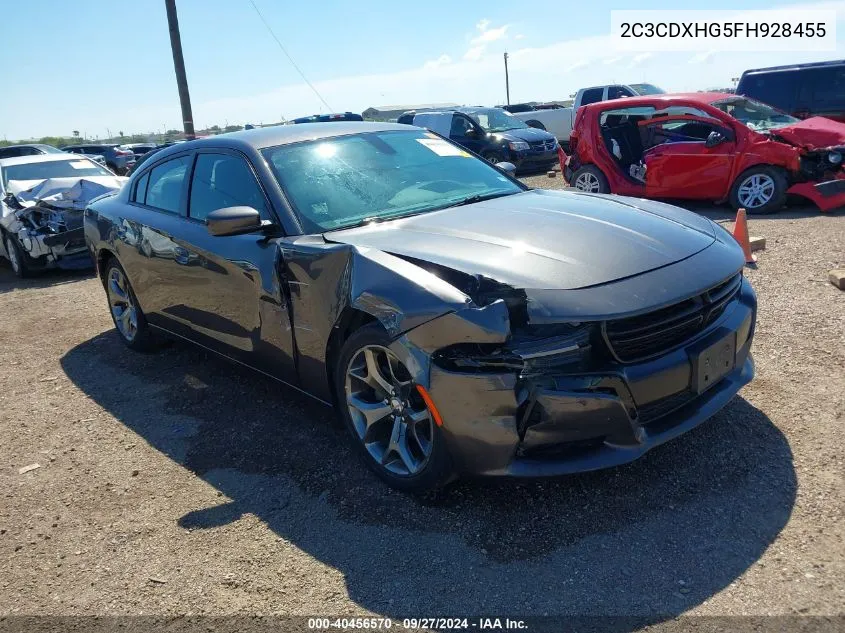 2015 Dodge Charger Sxt VIN: 2C3CDXHG5FH928455 Lot: 40456570