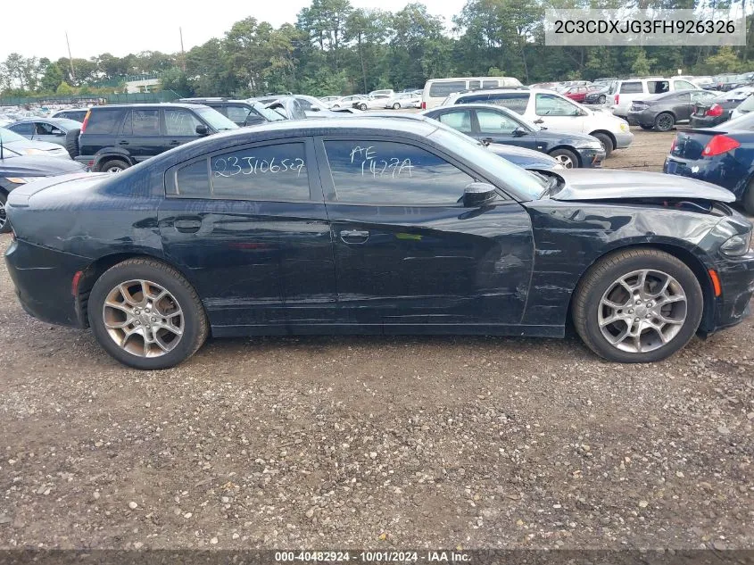 2C3CDXJG3FH926326 2015 Dodge Charger Sxt