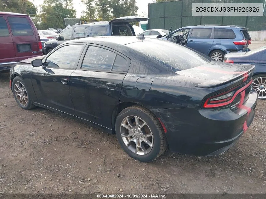 2C3CDXJG3FH926326 2015 Dodge Charger Sxt