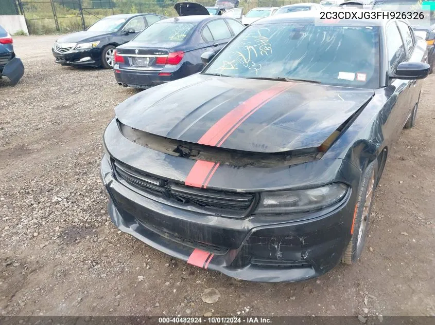 2C3CDXJG3FH926326 2015 Dodge Charger Sxt