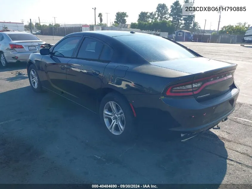 2C3CDXBG6FH790885 2015 Dodge Charger Se