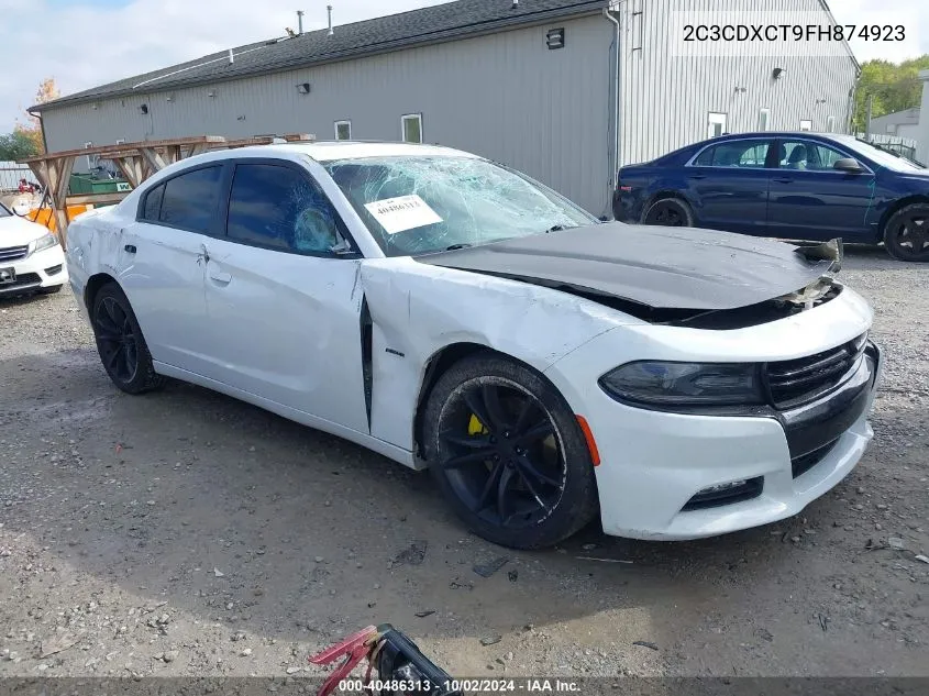 2015 Dodge Charger R/T VIN: 2C3CDXCT9FH874923 Lot: 40486313