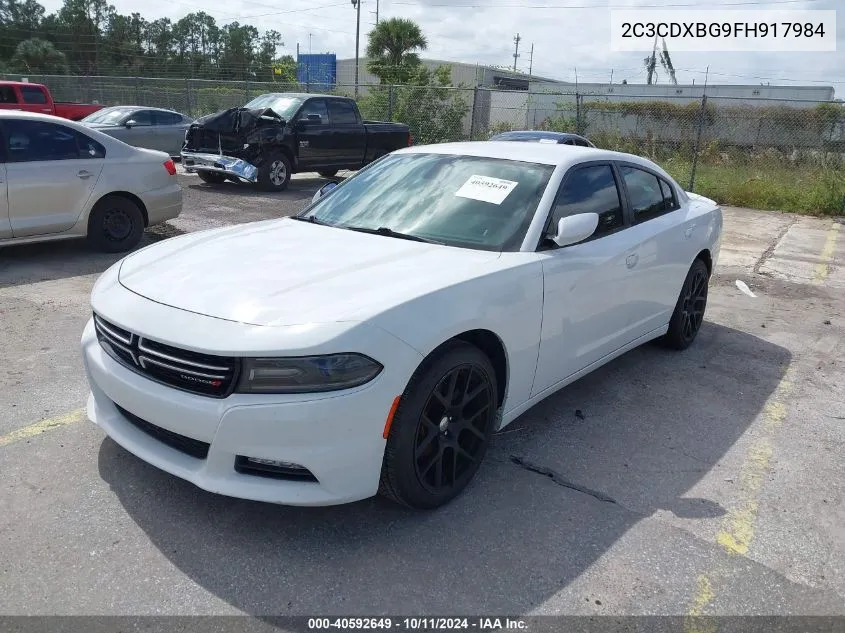 2015 Dodge Charger Se VIN: 2C3CDXBG9FH917984 Lot: 40592649