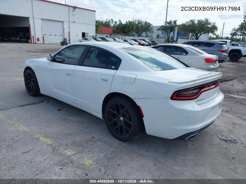 2015 Dodge Charger Se VIN: 2C3CDXBG9FH917984 Lot: 40592649