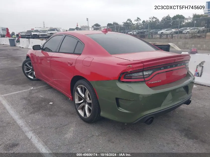 2015 Dodge Charger R/T VIN: 2C3CDXCT5FH745609 Lot: 40606174