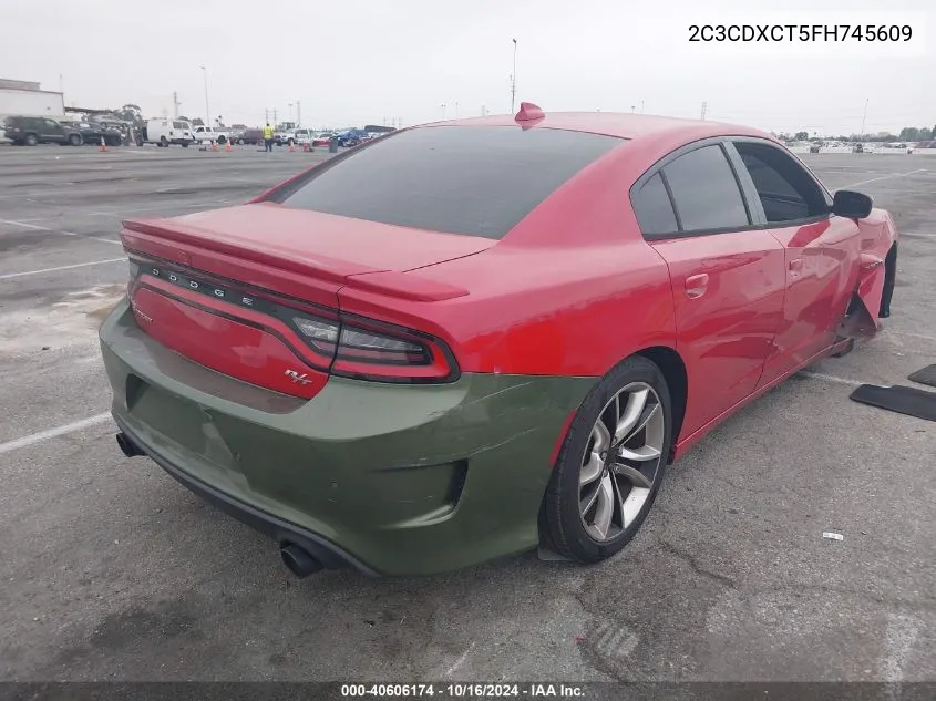 2015 Dodge Charger R/T VIN: 2C3CDXCT5FH745609 Lot: 40606174