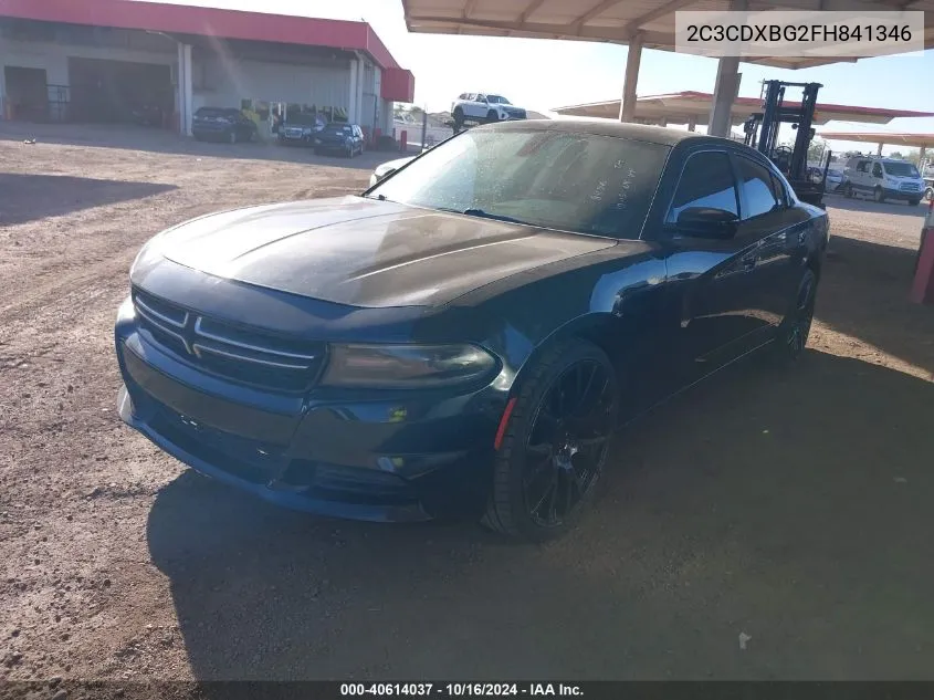 2015 Dodge Charger Se VIN: 2C3CDXBG2FH841346 Lot: 40614037