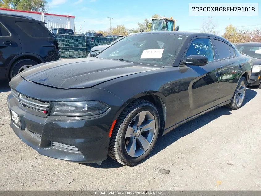 2015 Dodge Charger Se VIN: 2C3CDXBG8FH791018 Lot: 40614534