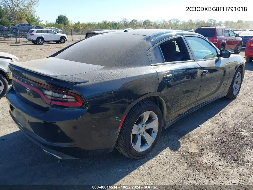 2015 Dodge Charger Se VIN: 2C3CDXBG8FH791018 Lot: 40614534