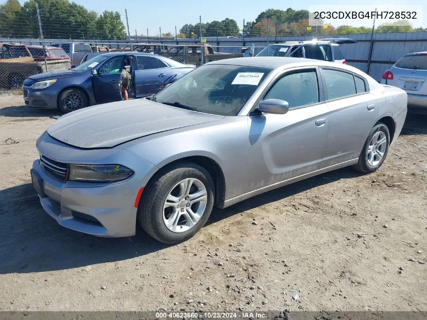 2015 Dodge Charger Se VIN: 2C3CDXBG4FH728532 Lot: 40623660