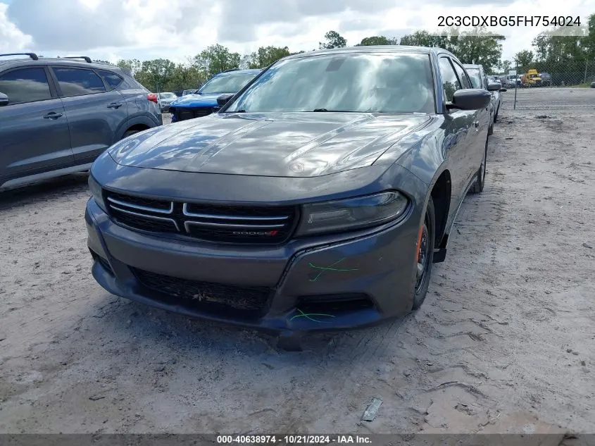 2015 Dodge Charger Se VIN: 2C3CDXBG5FH754024 Lot: 40638974