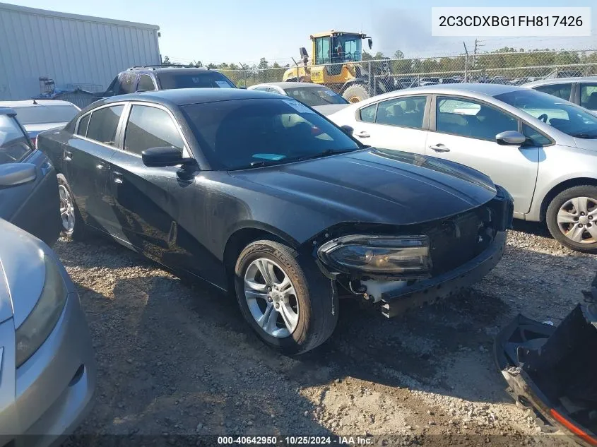 2015 Dodge Charger Se VIN: 2C3CDXBG1FH817426 Lot: 40642950