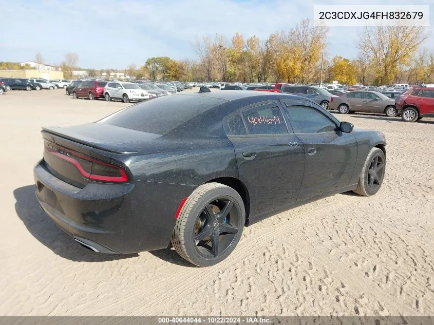 2015 Dodge Charger Sxt VIN: 2C3CDXJG4FH832679 Lot: 40644044