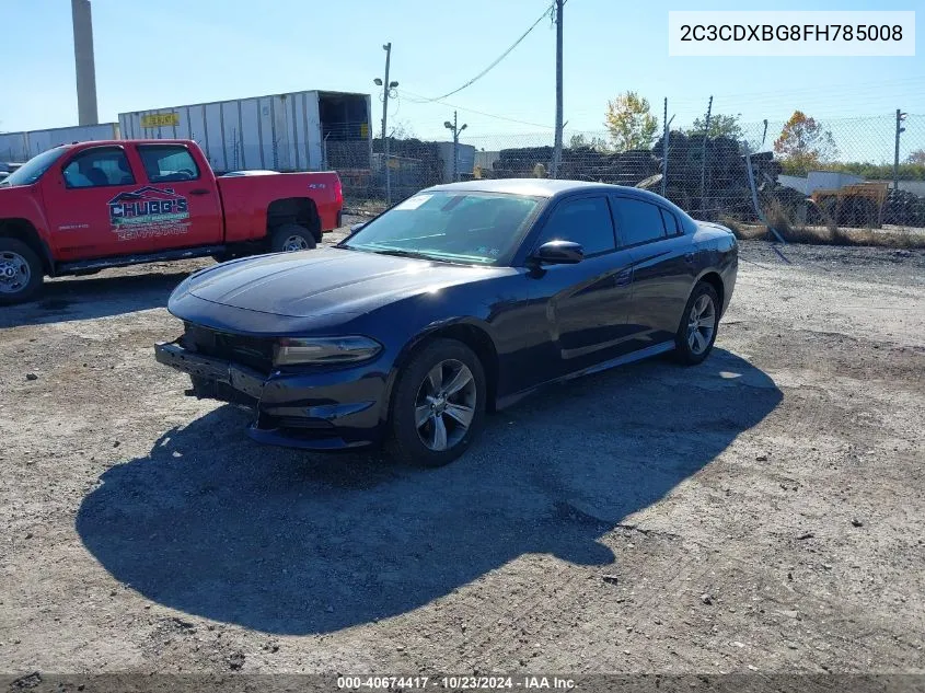 2015 Dodge Charger Se VIN: 2C3CDXBG8FH785008 Lot: 40674417