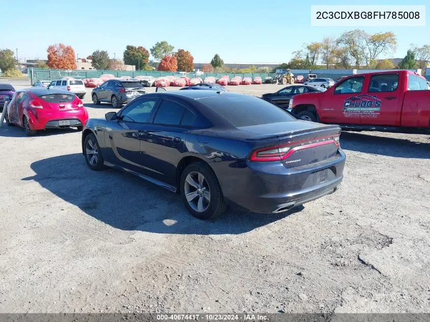 2015 Dodge Charger Se VIN: 2C3CDXBG8FH785008 Lot: 40674417