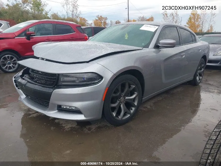 2015 Dodge Charger Sxt VIN: 2C3CDXHGXFH907245 Lot: 40696174