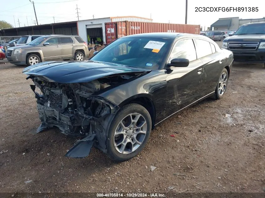 2015 Dodge Charger Se VIN: 2C3CDXFG6FH891385 Lot: 40705814