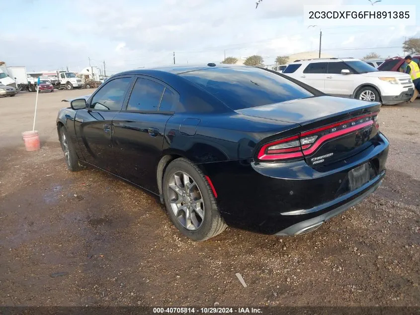 2C3CDXFG6FH891385 2015 Dodge Charger Se