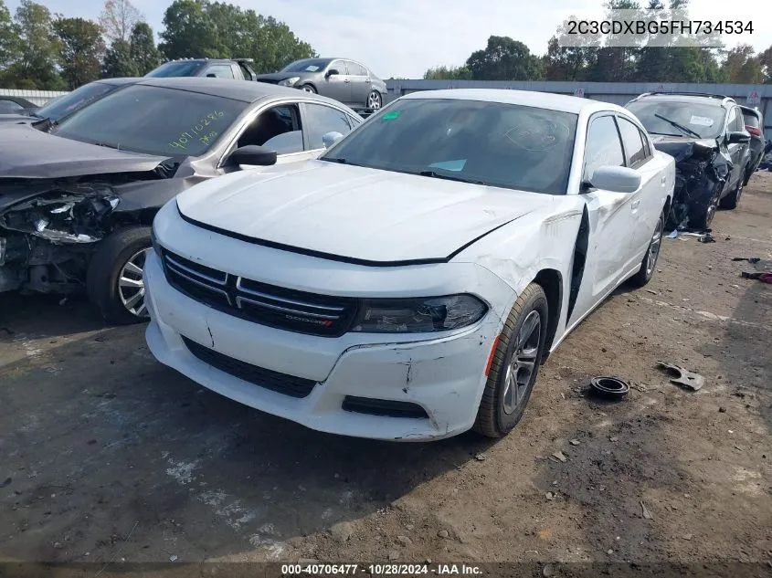 2015 Dodge Charger Se VIN: 2C3CDXBG5FH734534 Lot: 40706477