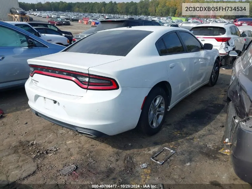 2015 Dodge Charger Se VIN: 2C3CDXBG5FH734534 Lot: 40706477