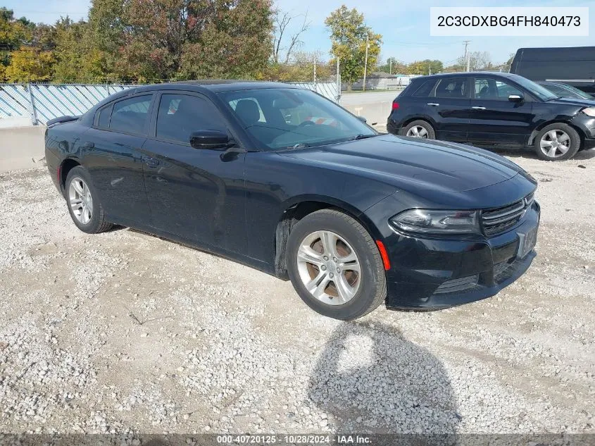 2015 Dodge Charger Se VIN: 2C3CDXBG4FH840473 Lot: 40720125