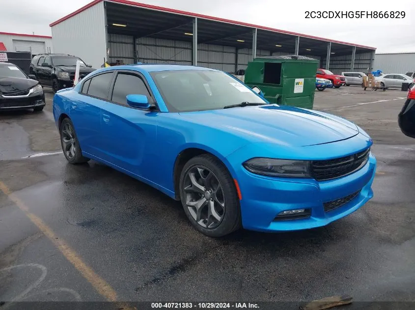 2015 Dodge Charger Sxt VIN: 2C3CDXHG5FH866829 Lot: 40721383