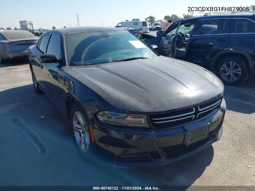 2015 Dodge Charger Se VIN: 2C3CDXBG1FH879005 Lot: 40745122