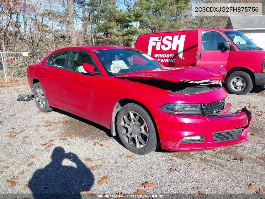 2015 Dodge Charger Sxt VIN: 2C3CDXJG2FH875756 Lot: 40745944