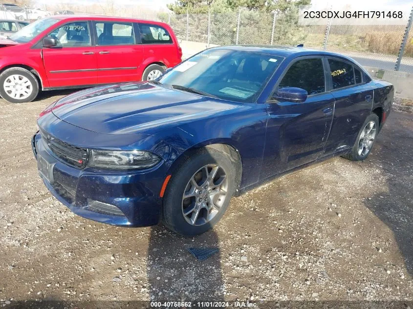 2015 Dodge Charger Sxt VIN: 2C3CDXJG4FH791468 Lot: 40758662