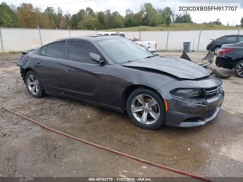 2015 Dodge Charger Se VIN: 2C3CDXBG5FH917707 Lot: 40762779