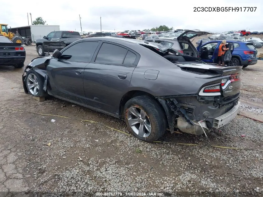 2015 Dodge Charger Se VIN: 2C3CDXBG5FH917707 Lot: 40762779