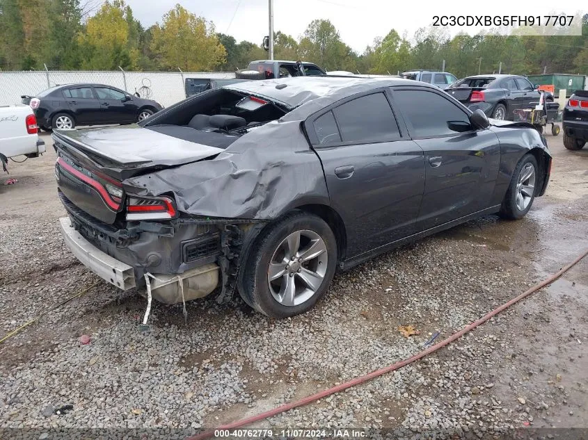 2015 Dodge Charger Se VIN: 2C3CDXBG5FH917707 Lot: 40762779