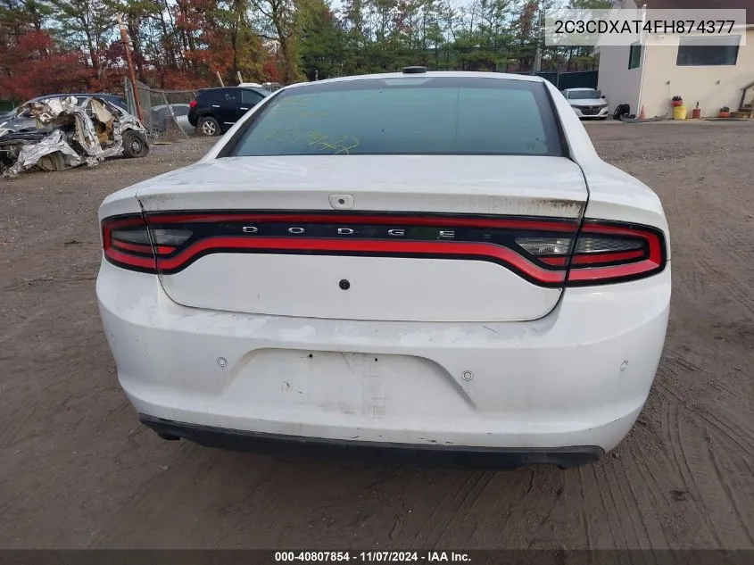 2015 Dodge Charger Police VIN: 2C3CDXAT4FH874377 Lot: 40807854