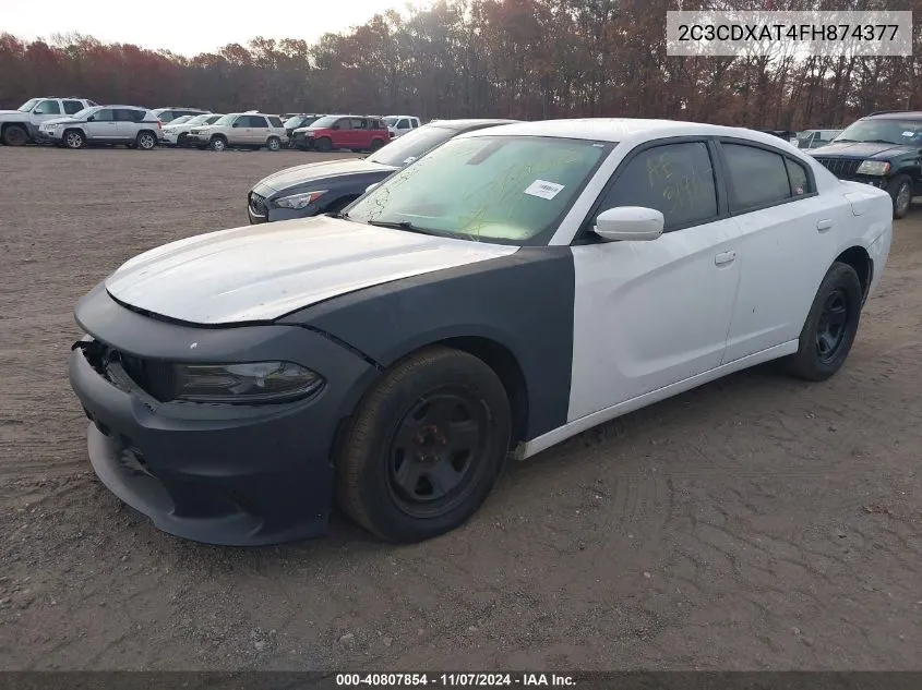 2015 Dodge Charger Police VIN: 2C3CDXAT4FH874377 Lot: 40807854