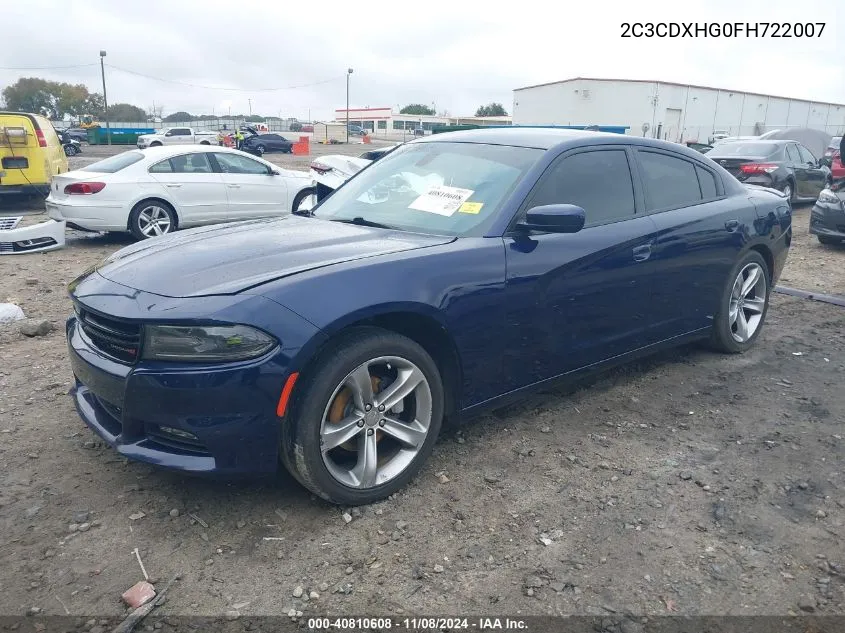 2C3CDXHG0FH722007 2015 Dodge Charger Sxt