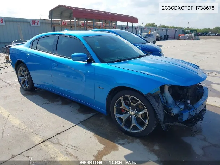 2C3CDXCT0FH738678 2015 Dodge Charger R/T