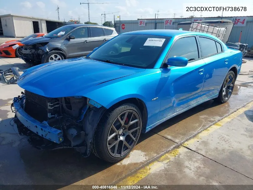 2C3CDXCT0FH738678 2015 Dodge Charger R/T