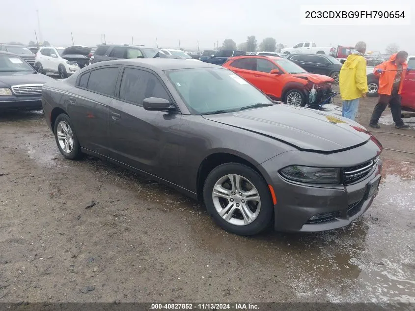 2015 Dodge Charger Se VIN: 2C3CDXBG9FH790654 Lot: 40827852