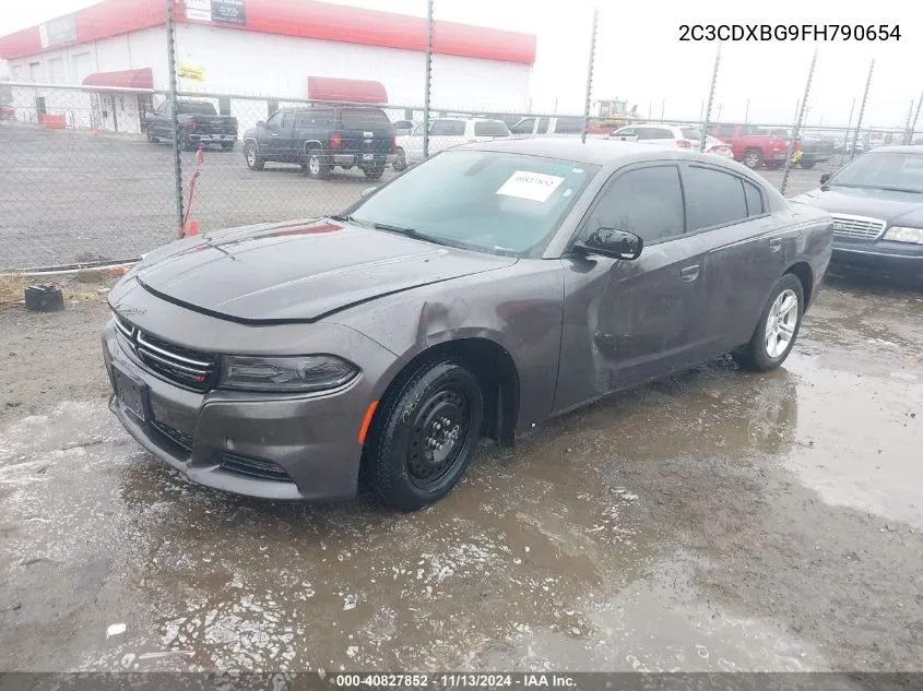 2015 Dodge Charger Se VIN: 2C3CDXBG9FH790654 Lot: 40827852