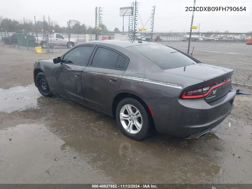 2015 Dodge Charger Se VIN: 2C3CDXBG9FH790654 Lot: 40827852