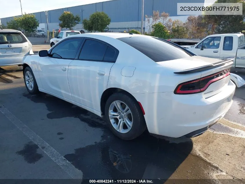 2015 Dodge Charger Se VIN: 2C3CDXBG0FH771975 Lot: 40842241