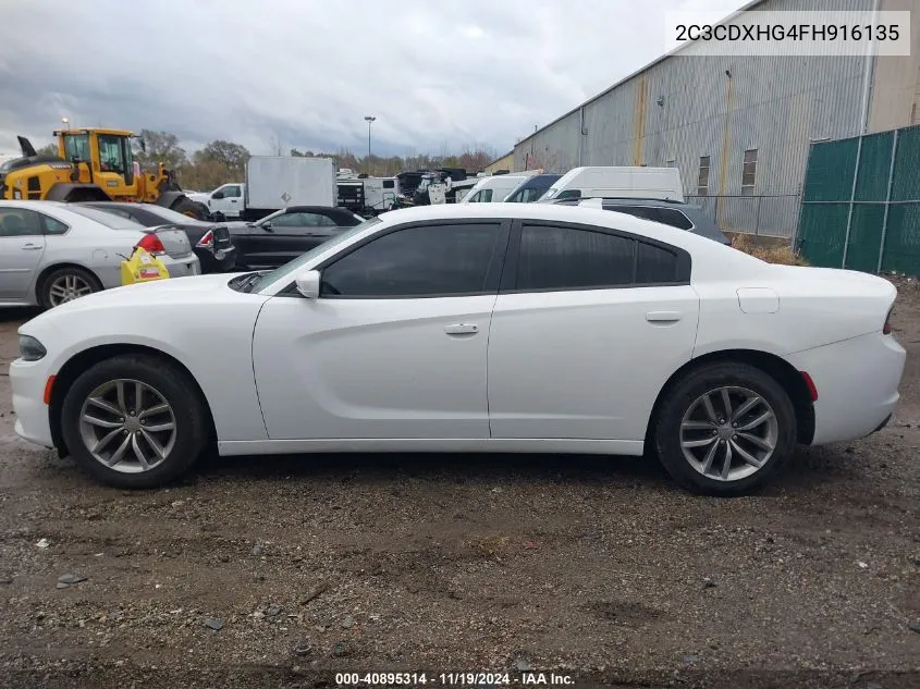 2015 Dodge Charger Sxt VIN: 2C3CDXHG4FH916135 Lot: 40895314