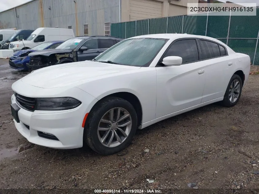 2015 Dodge Charger Sxt VIN: 2C3CDXHG4FH916135 Lot: 40895314