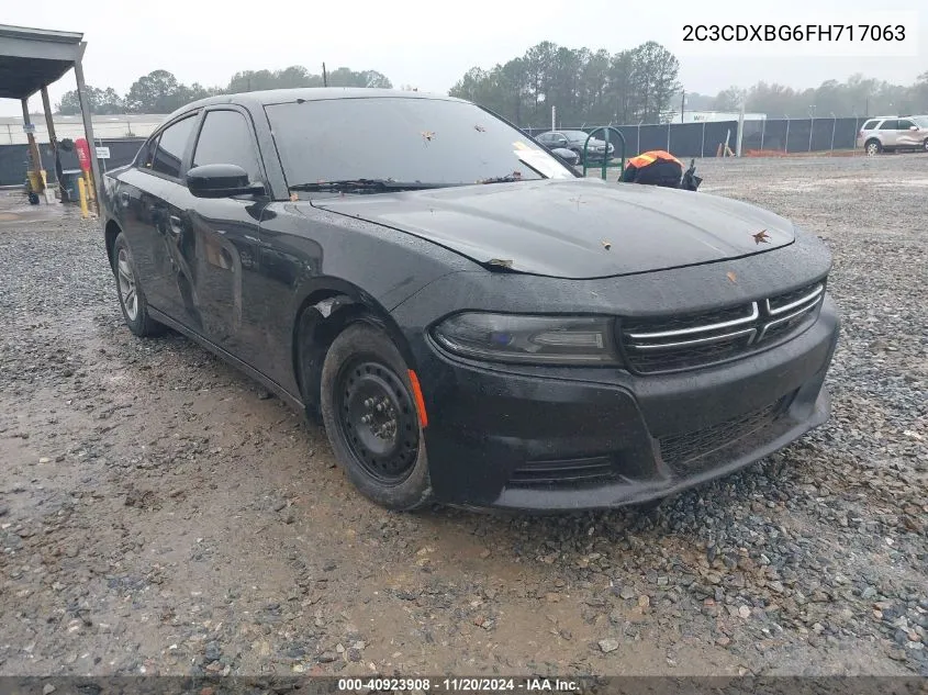 2015 Dodge Charger Se VIN: 2C3CDXBG6FH717063 Lot: 40923908