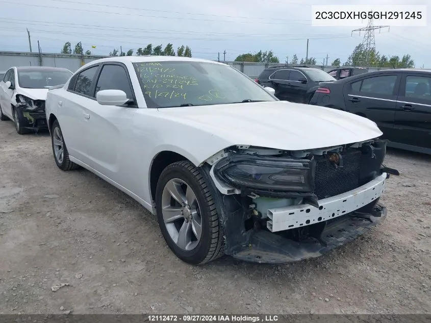 2C3CDXHG5GH291245 2016 Dodge Charger Sxt